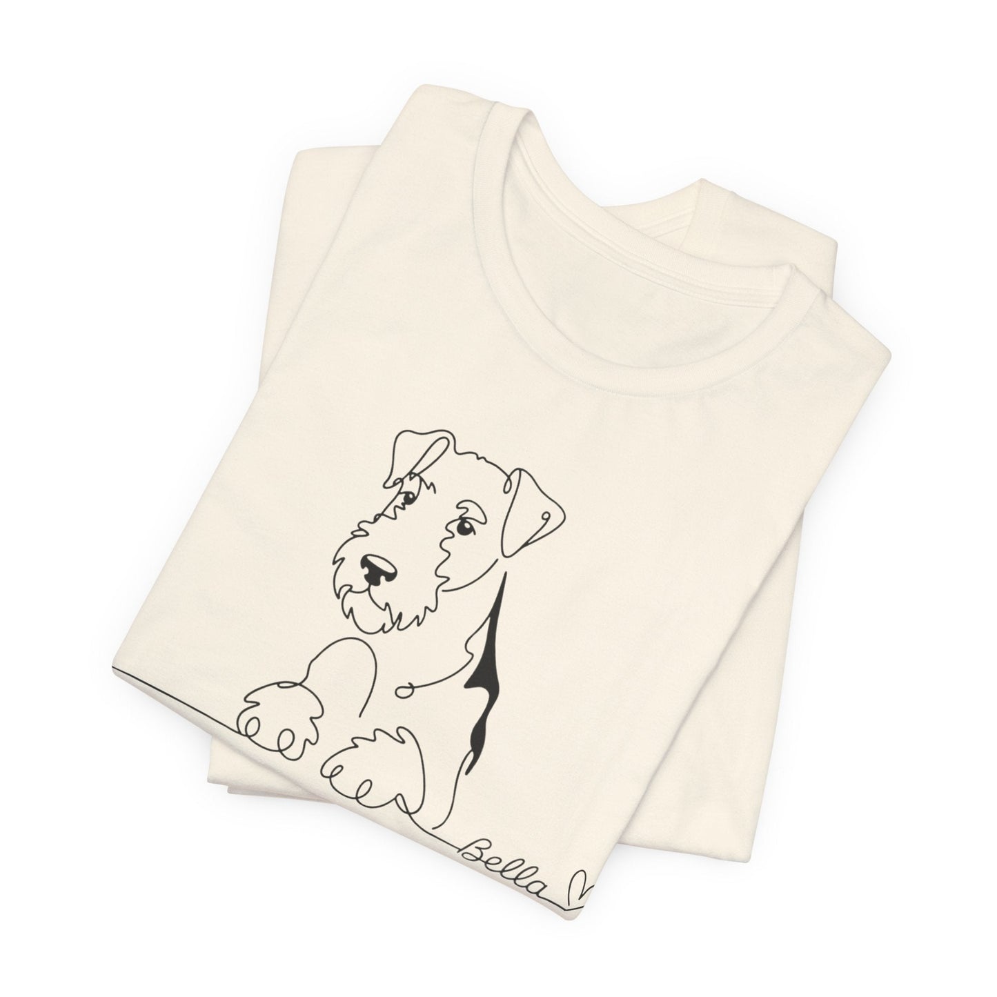 Airedale Terrier Name Single Line TShirt