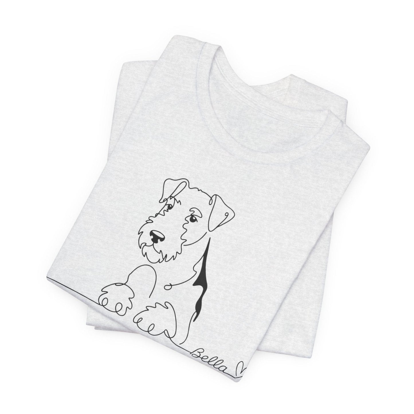 Airedale Terrier Name Single Line TShirt