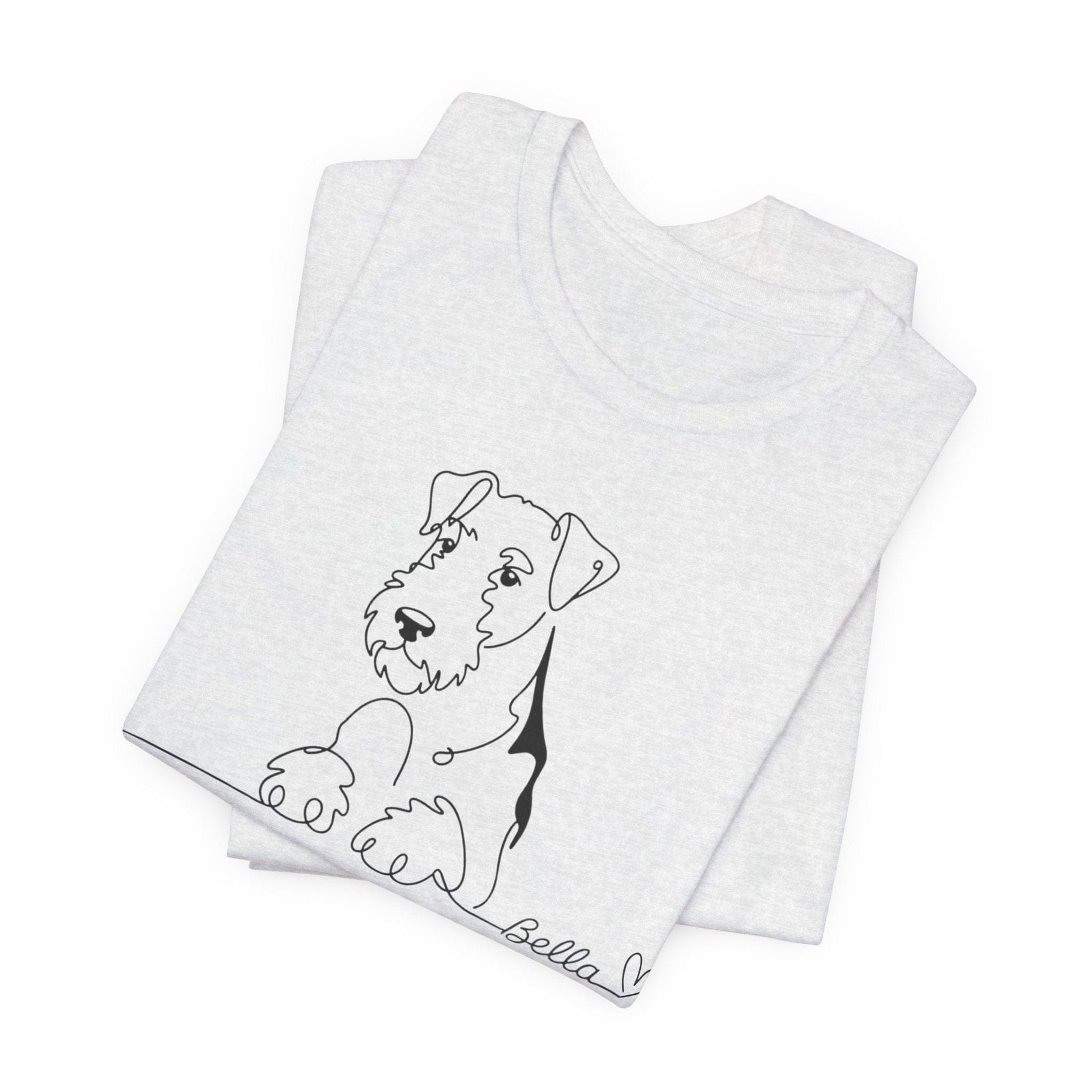 Airedale Terrier Name Single Line TShirt