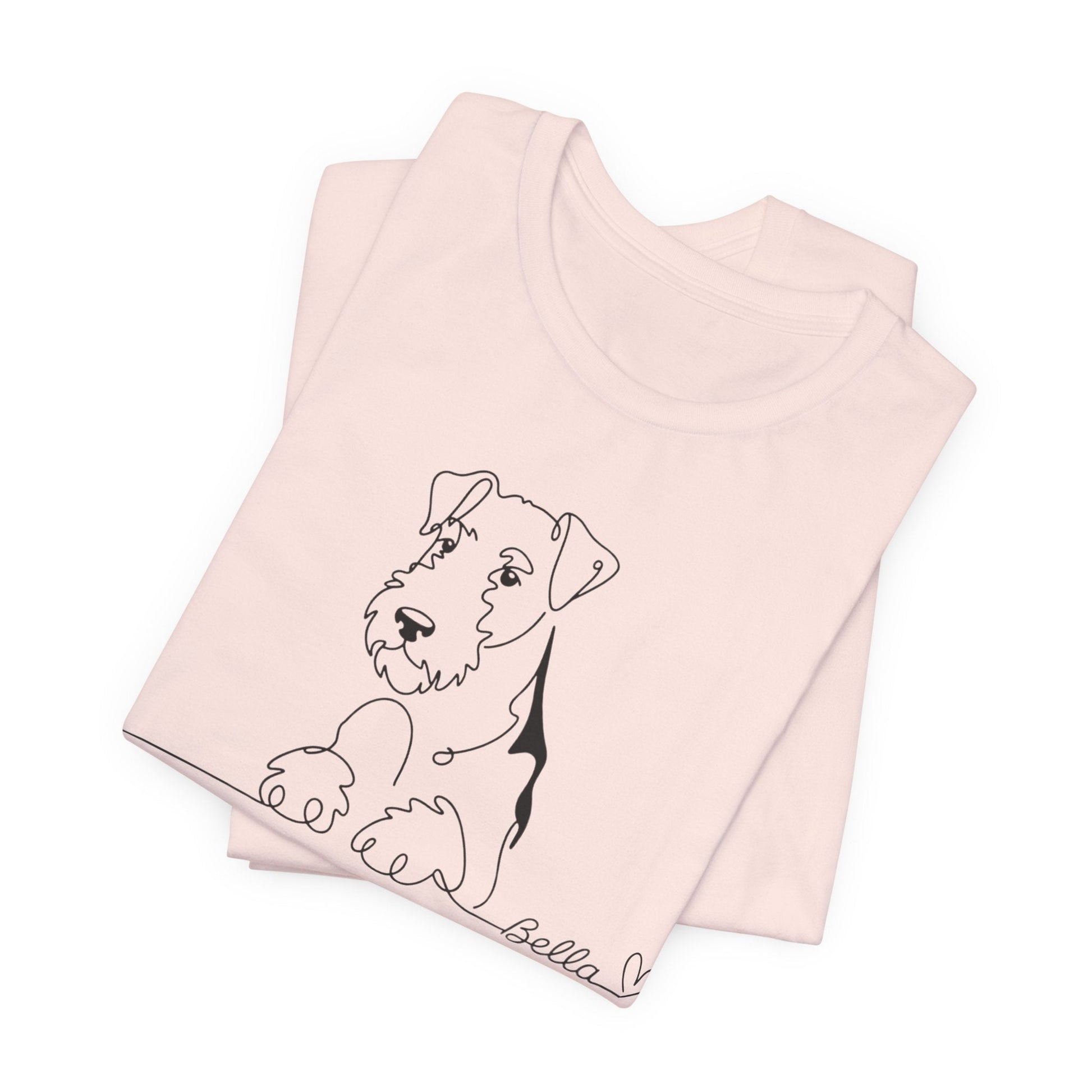 Airedale Terrier Name Single Line TShirt