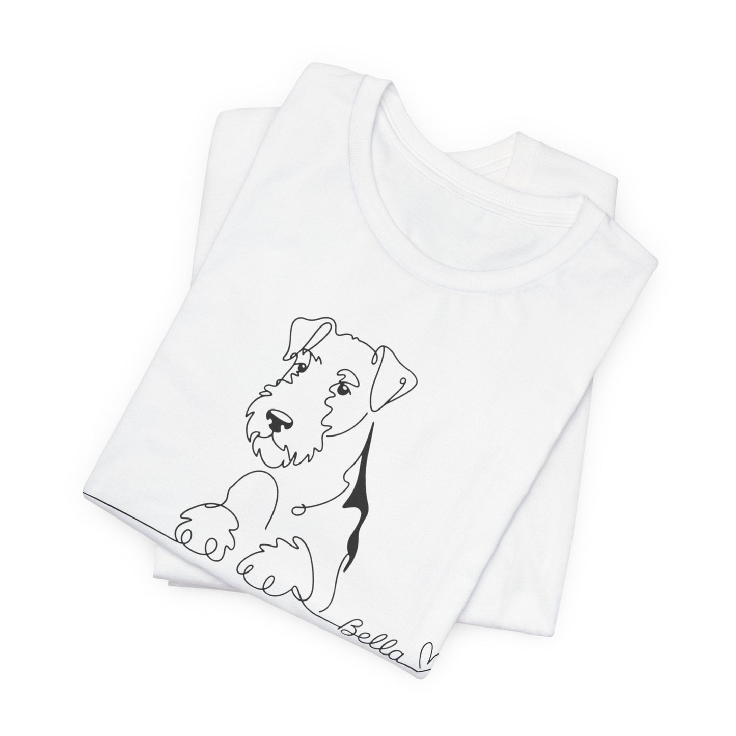 Airedale Terrier Name Single Line TShirt