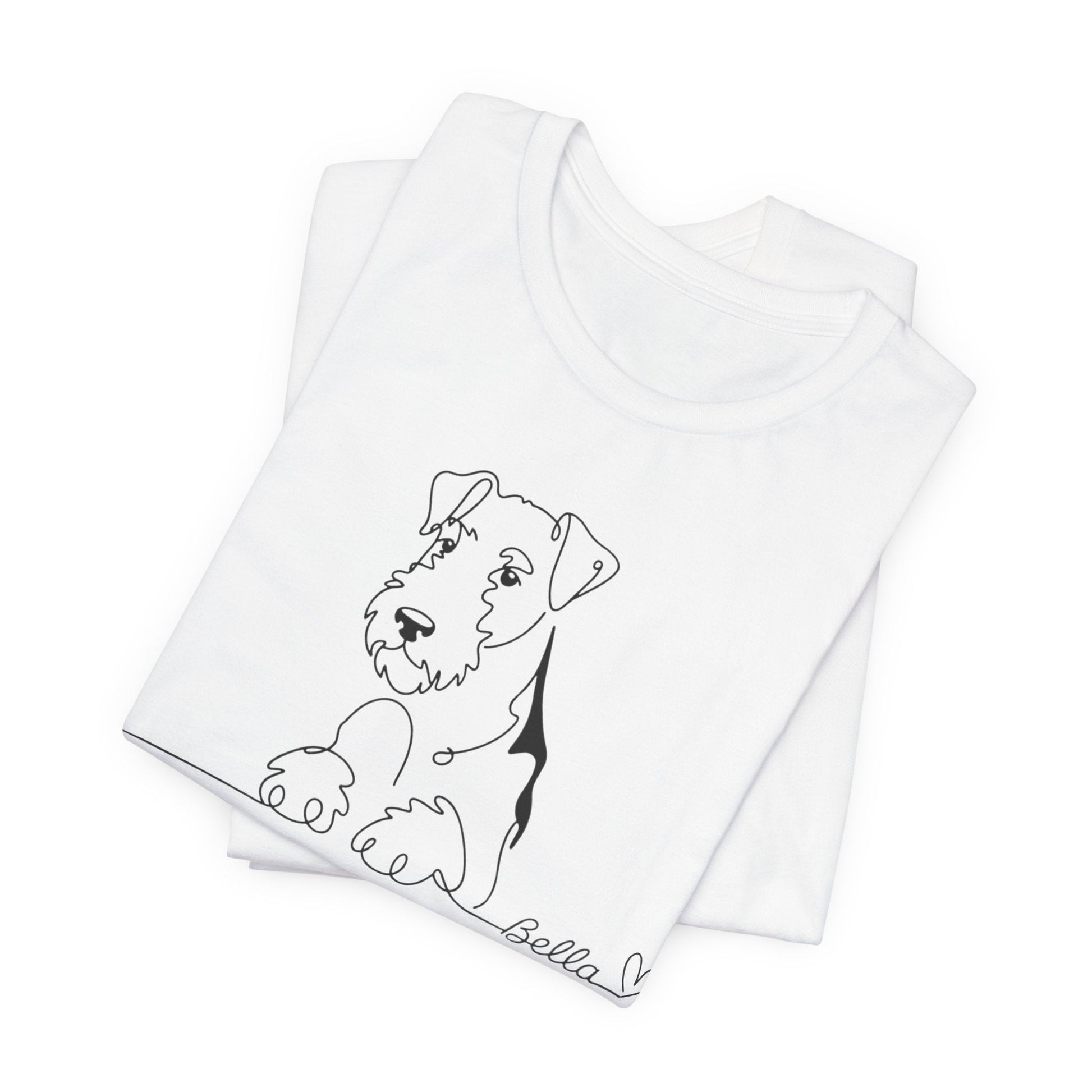 Airedale Terrier Name Single Line TShirt
