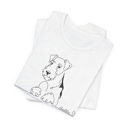 Airedale Terrier Name Single Line TShirt