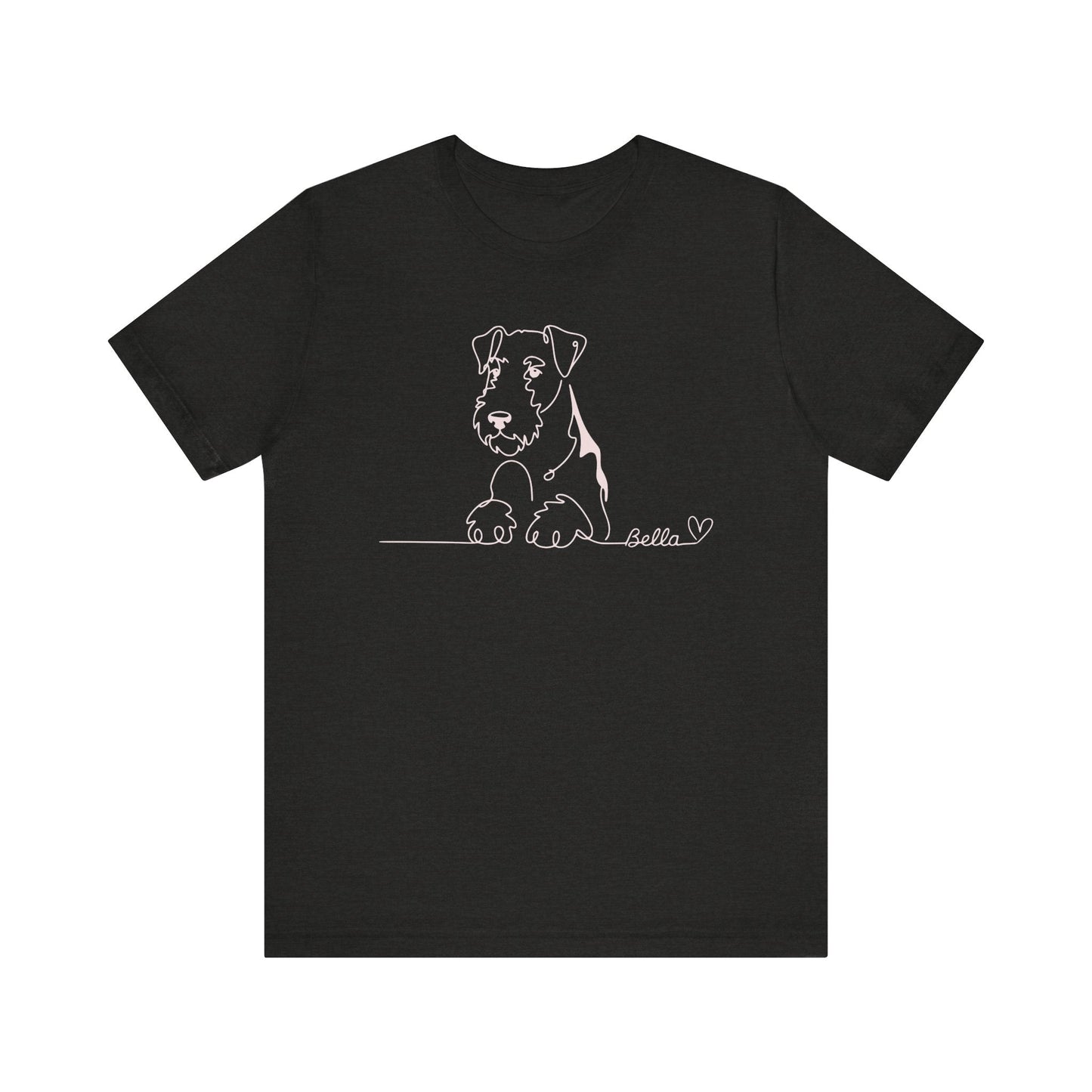 Airedale Terrier Name Single Line TShirt