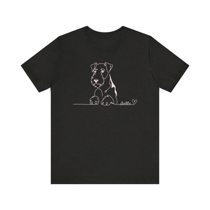 Airedale Terrier Name Single Line TShirt