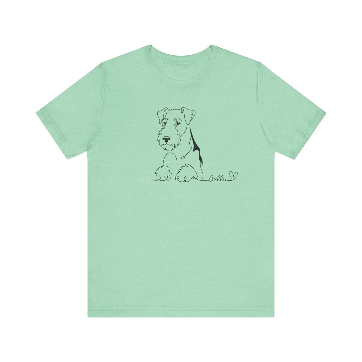 Airedale Terrier Name Single Line TShirt