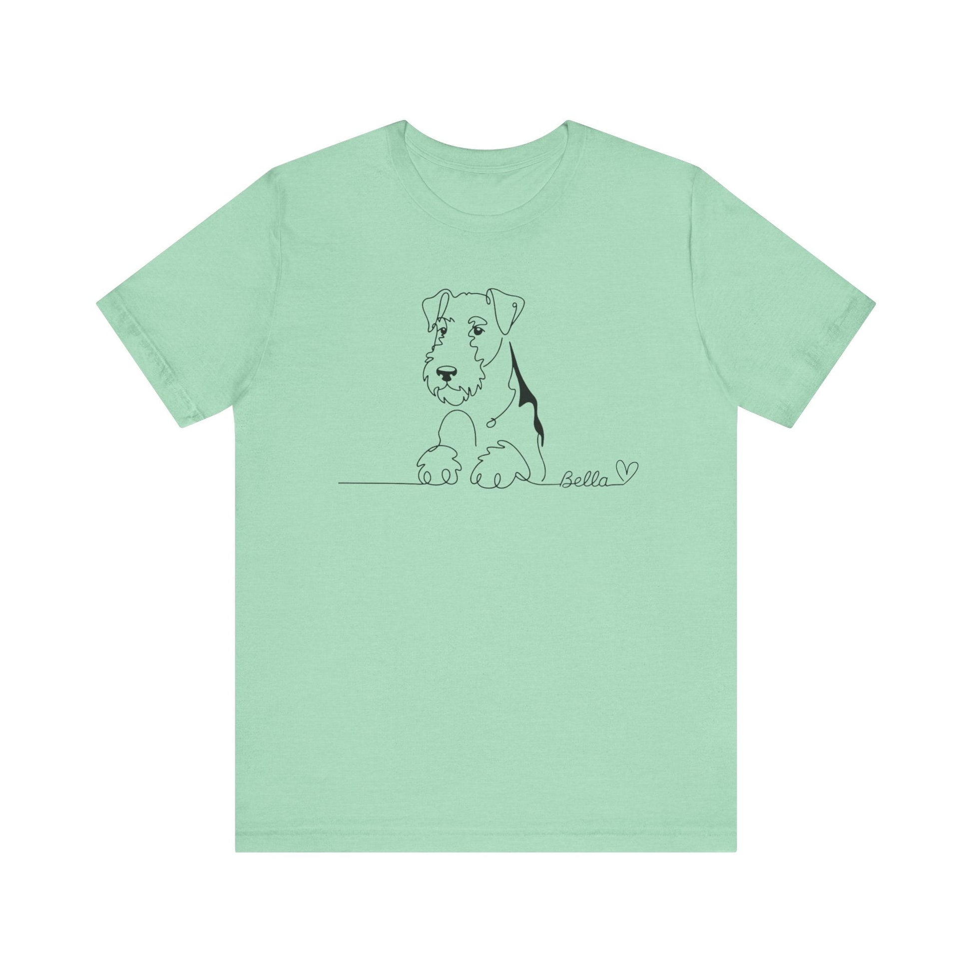 Airedale Terrier Name Single Line TShirt