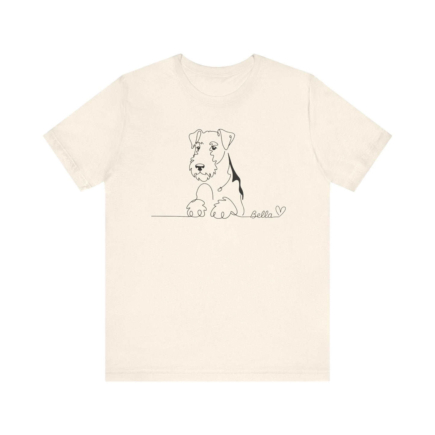 Airedale Terrier Name Single Line TShirt