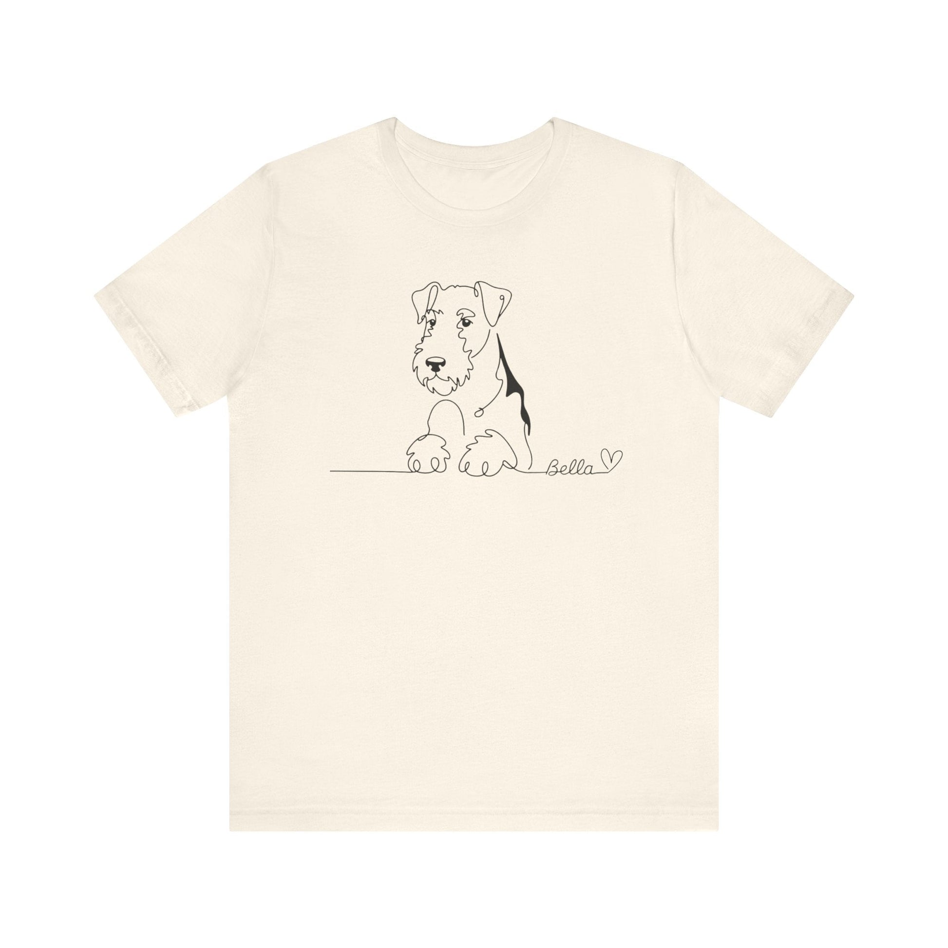 Airedale Terrier Name Single Line TShirt