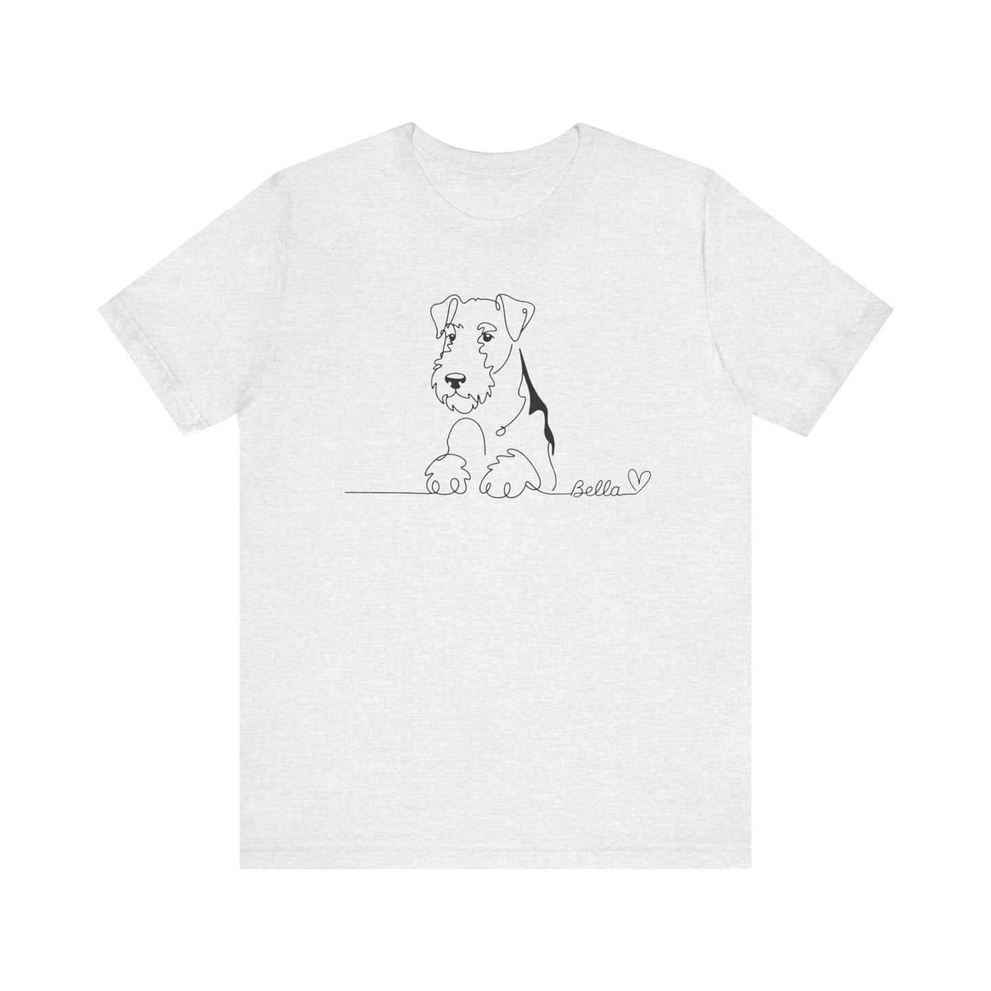 Airedale Terrier Name Single Line TShirt
