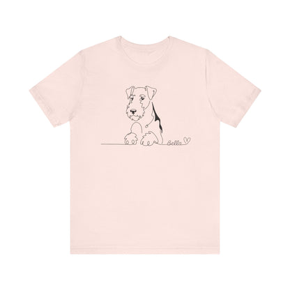 Airedale Terrier Name Single Line TShirt