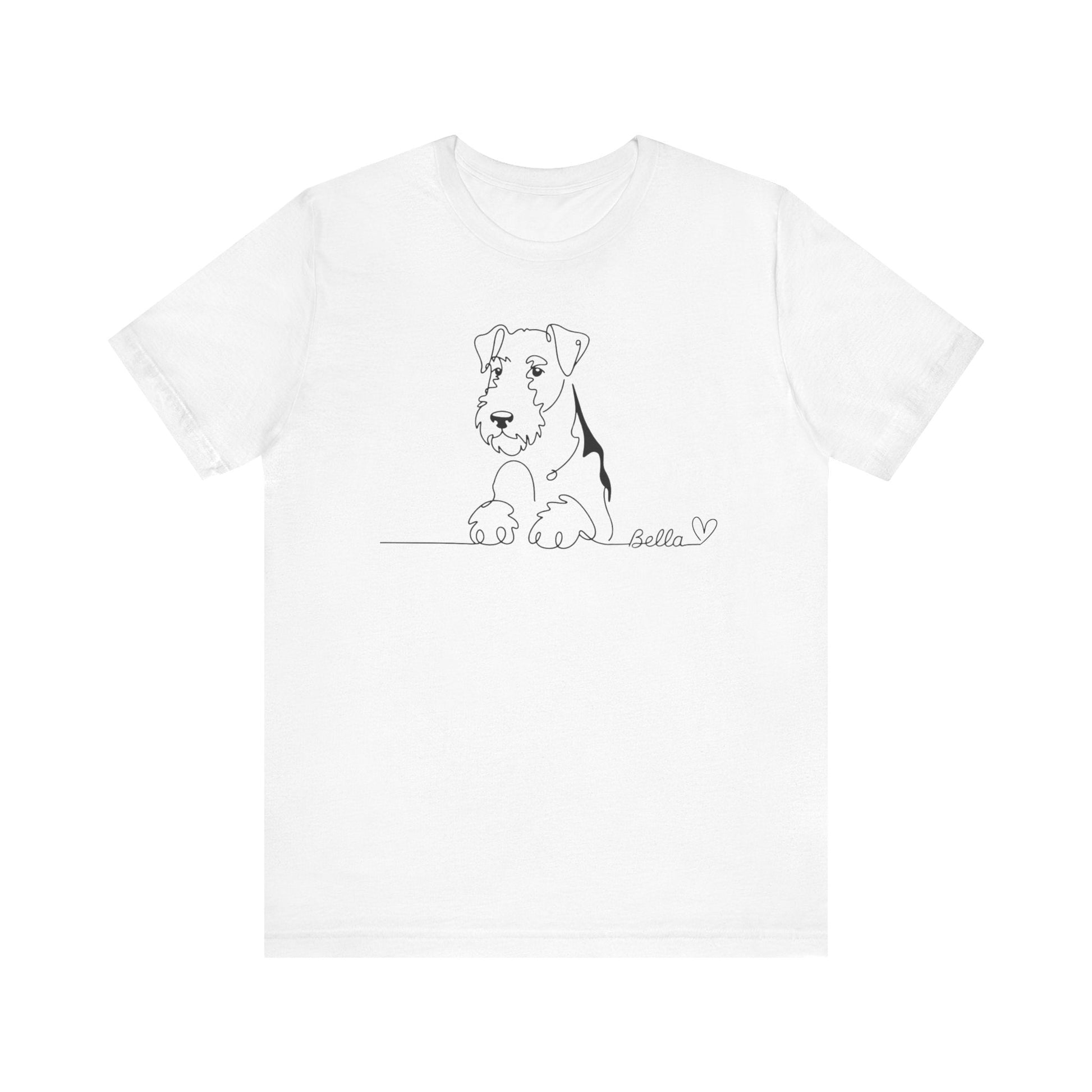 Airedale Terrier Name Single Line TShirt