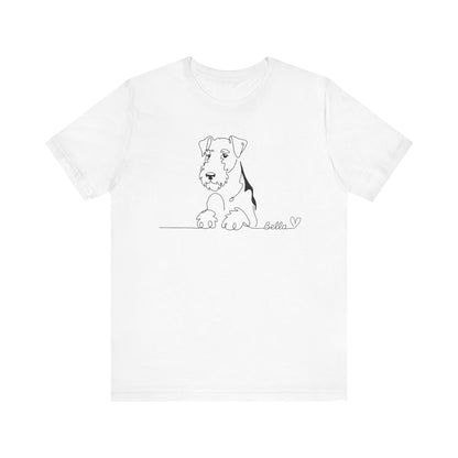Airedale Terrier Name Single Line TShirt
