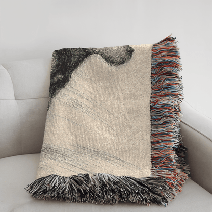Printify Blanket Airedale Terrier Pencil Drawing Throw Blanket