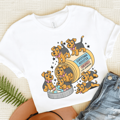 Airedale Terrier Serotonin Tshirt White