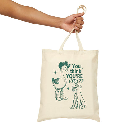 Airedale Terrier Silly Goose Tote Bag
