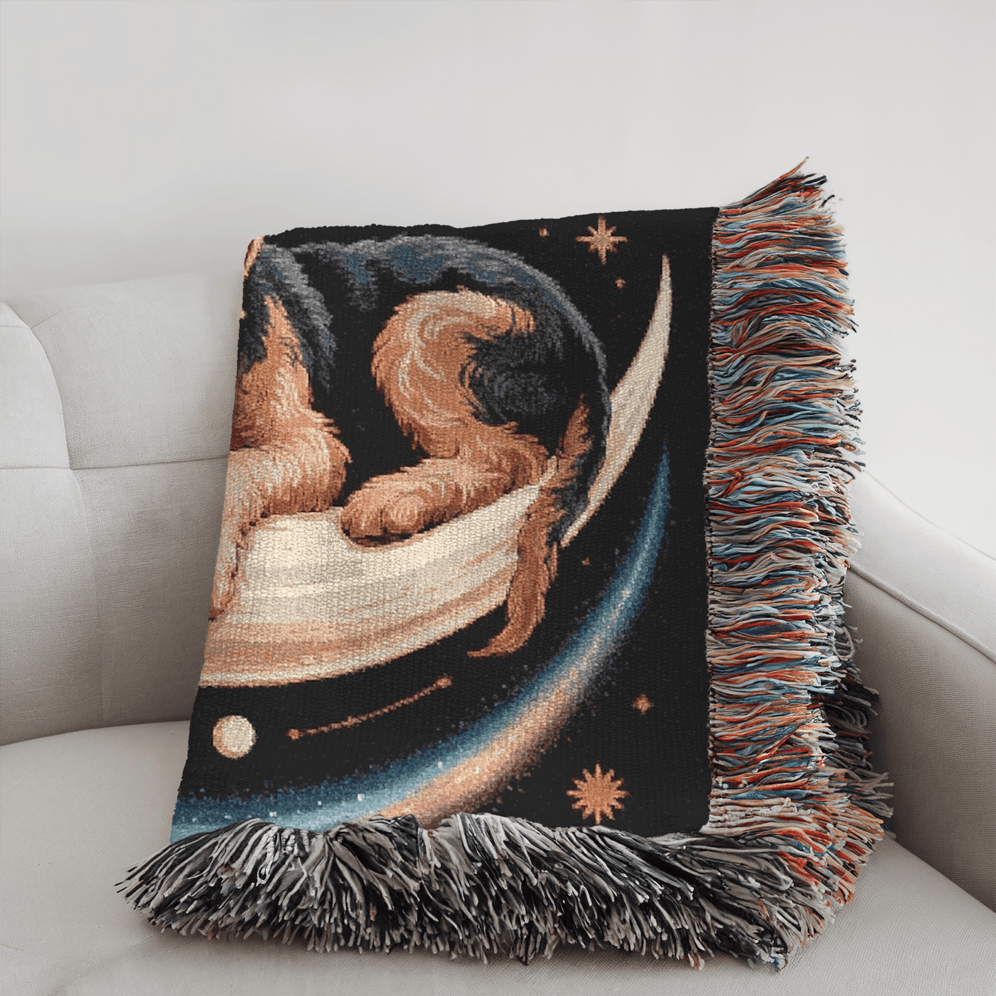Printify Blanket Airedale Terrier Sleepy Time Throw Blanket
