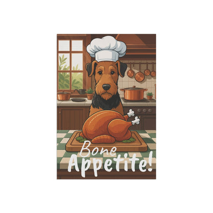 Printify Garden Flag Airedale Terrier Thanksgiving Garden Flag