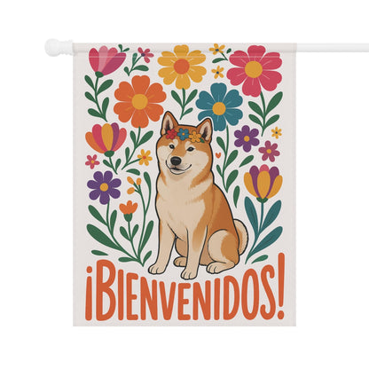 Printify Home Decor Akita Dog Garden Flag, Spanish Front Yard Decor, Outdoor Spring Decoration, Housewarming Welcome, New Home