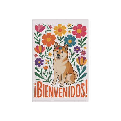 Printify Home Decor Akita Dog Garden Flag, Spanish Front Yard Decor, Outdoor Spring Decoration, Housewarming Welcome, New Home