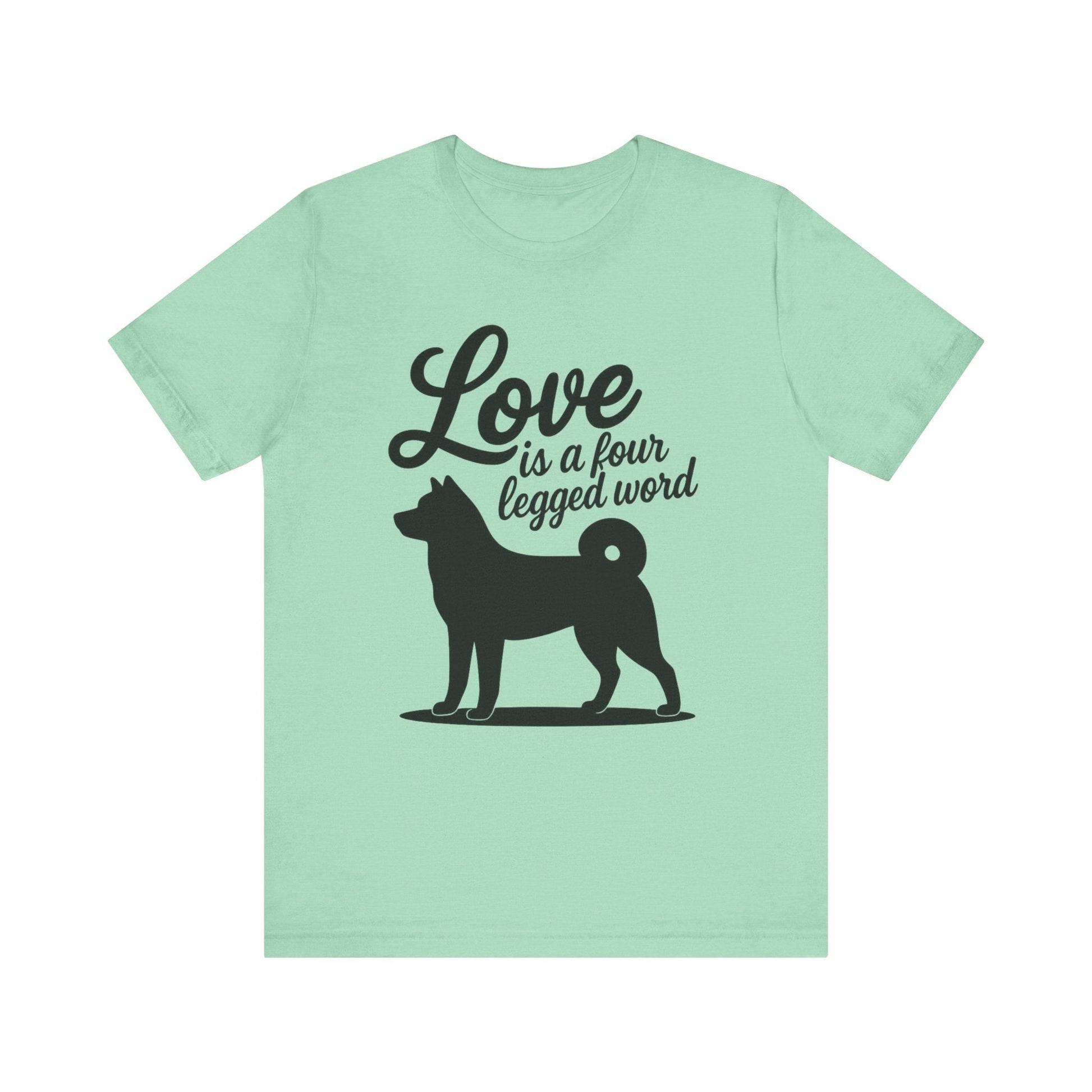 Printify T-Shirt Akita Four Legged Word TShirt