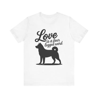 Printify T-Shirt Akita Four Legged Word TShirt