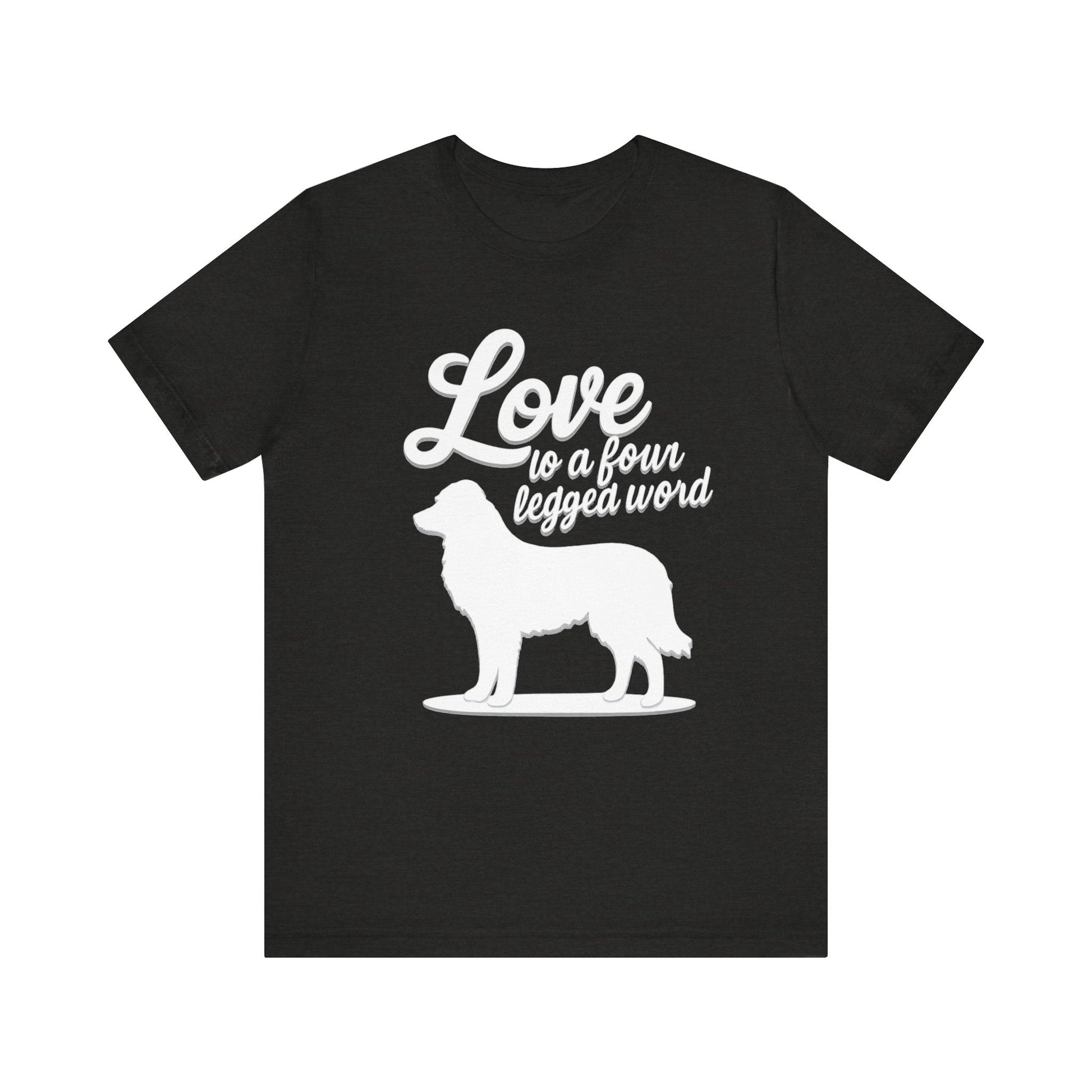 Printify T-Shirt Australian Shepherd Four Legged Word TShirt