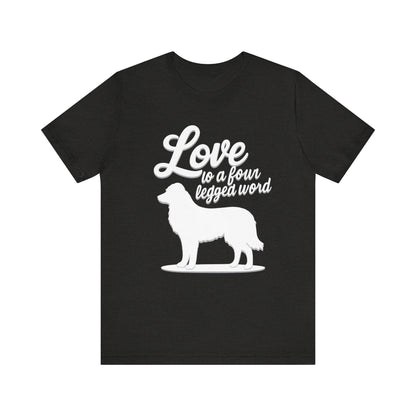 Printify T-Shirt Australian Shepherd Four Legged Word TShirt