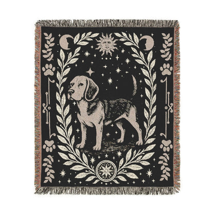 Printify Blanket Beagle Dog Celestial Woven Blanket