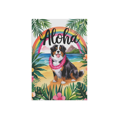 Printify Garden Flag Bernese Mountain Dog Hawaii Garden Flag