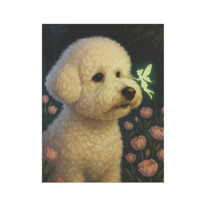 Printify Garden Flag Bichon Frise Fairy Garden Flag