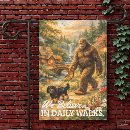 Personalized Cavalier Bigfoot Garden Flag 12'' × 18''
