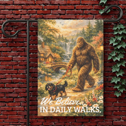 Personalized Cavalier Bigfoot Garden Flag 12'' × 18''