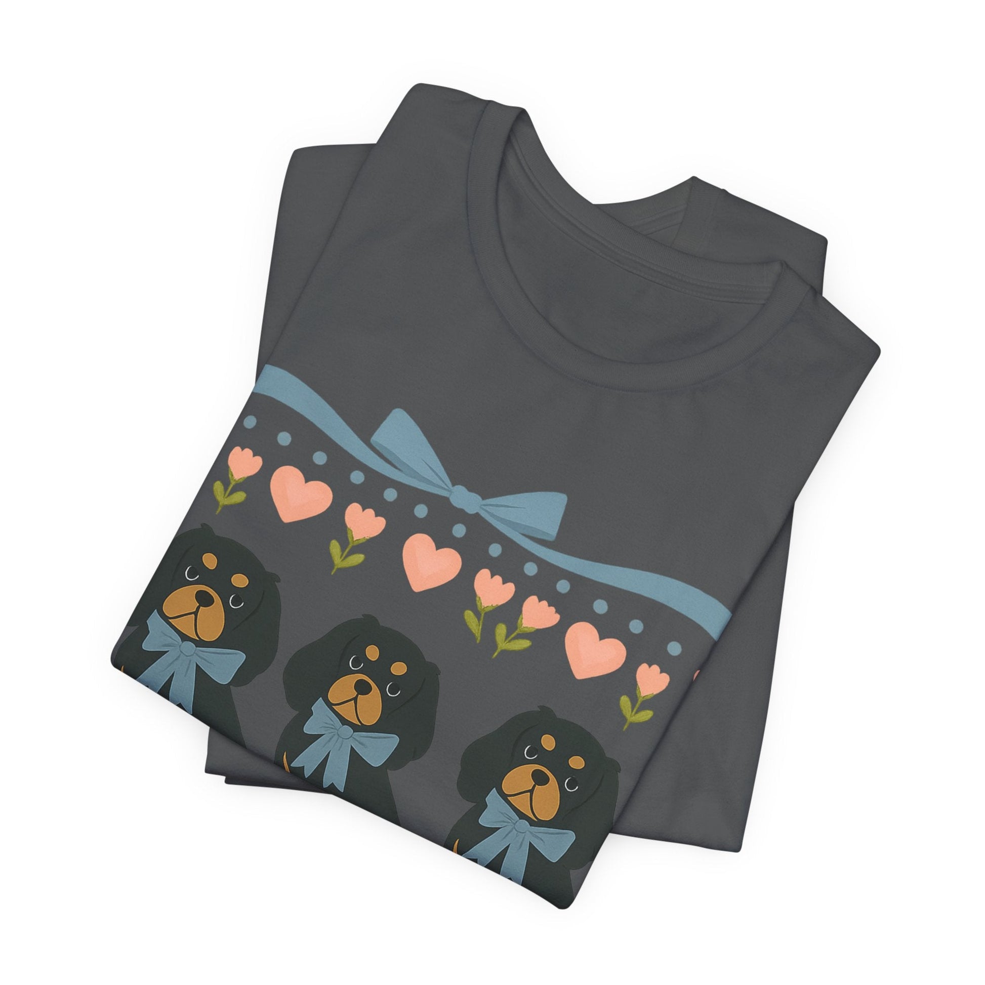 Printify T-Shirt Black and Tan Cavalier Grandma TShirt