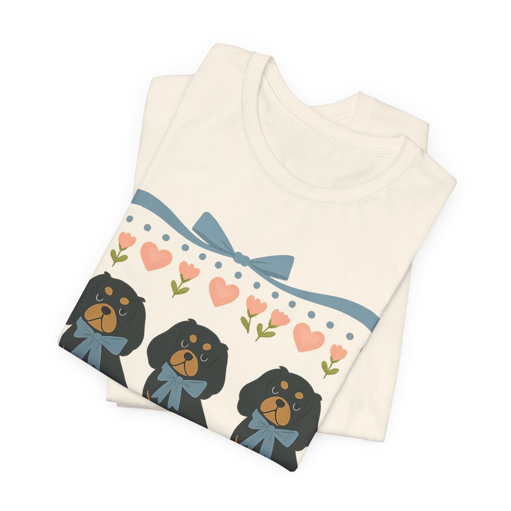 Printify T-Shirt Black and Tan Cavalier Grandma TShirt