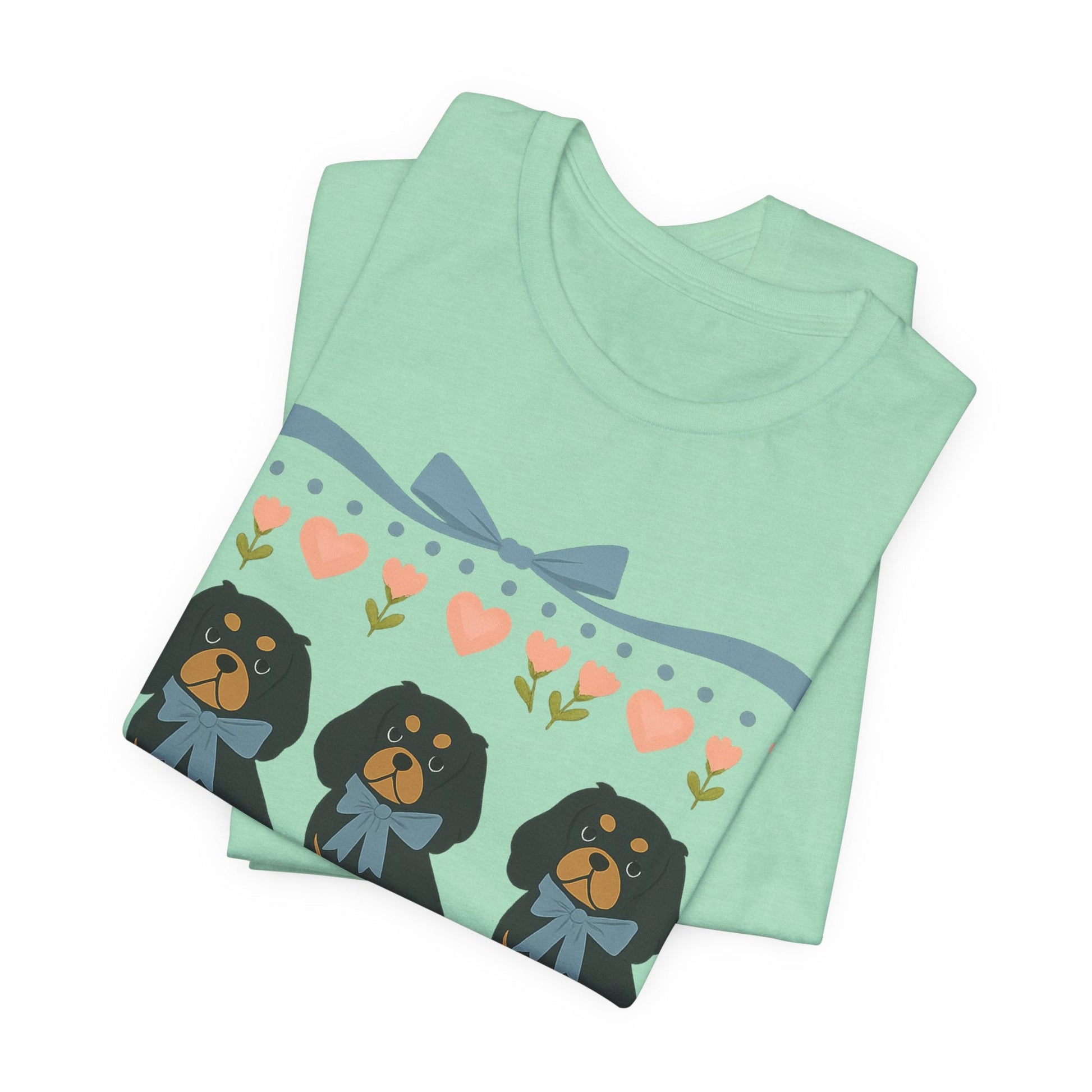 Printify T-Shirt Black and Tan Cavalier Grandma TShirt