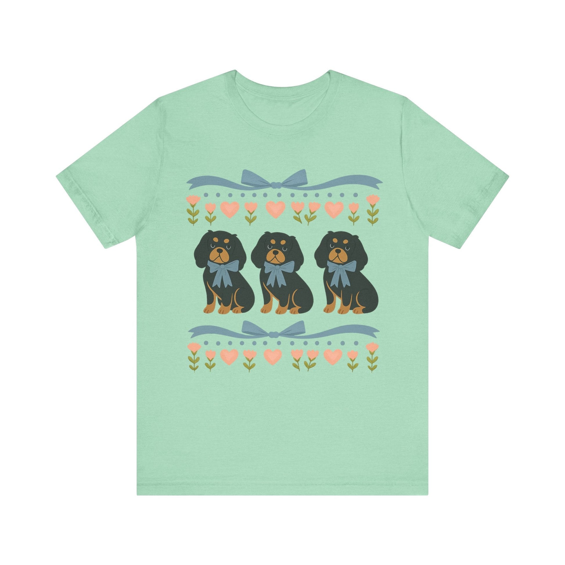 Printify T-Shirt Black and Tan Cavalier Grandma TShirt
