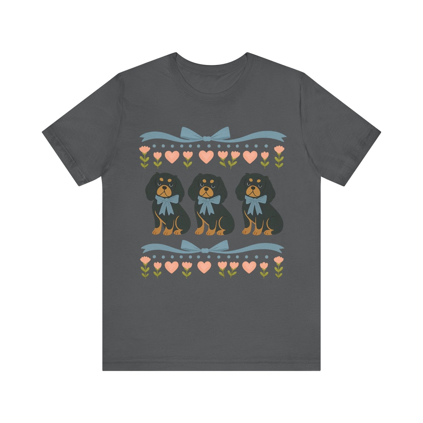 Printify T-Shirt Black and Tan Cavalier Grandma TShirt