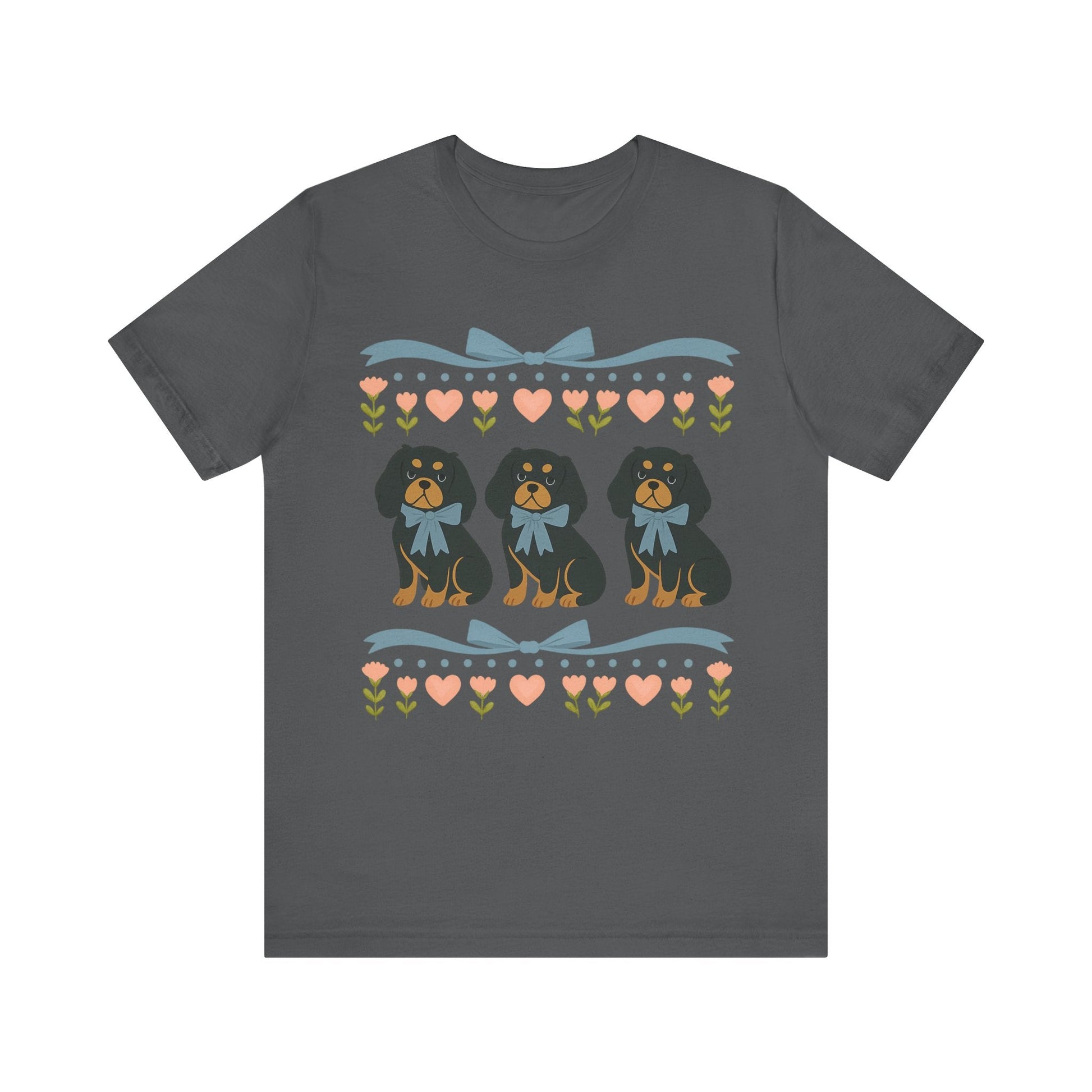Printify T-Shirt Black and Tan Cavalier Grandma TShirt