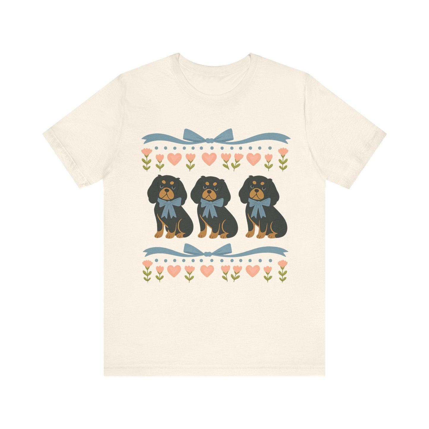 Printify T-Shirt Black and Tan Cavalier Grandma TShirt