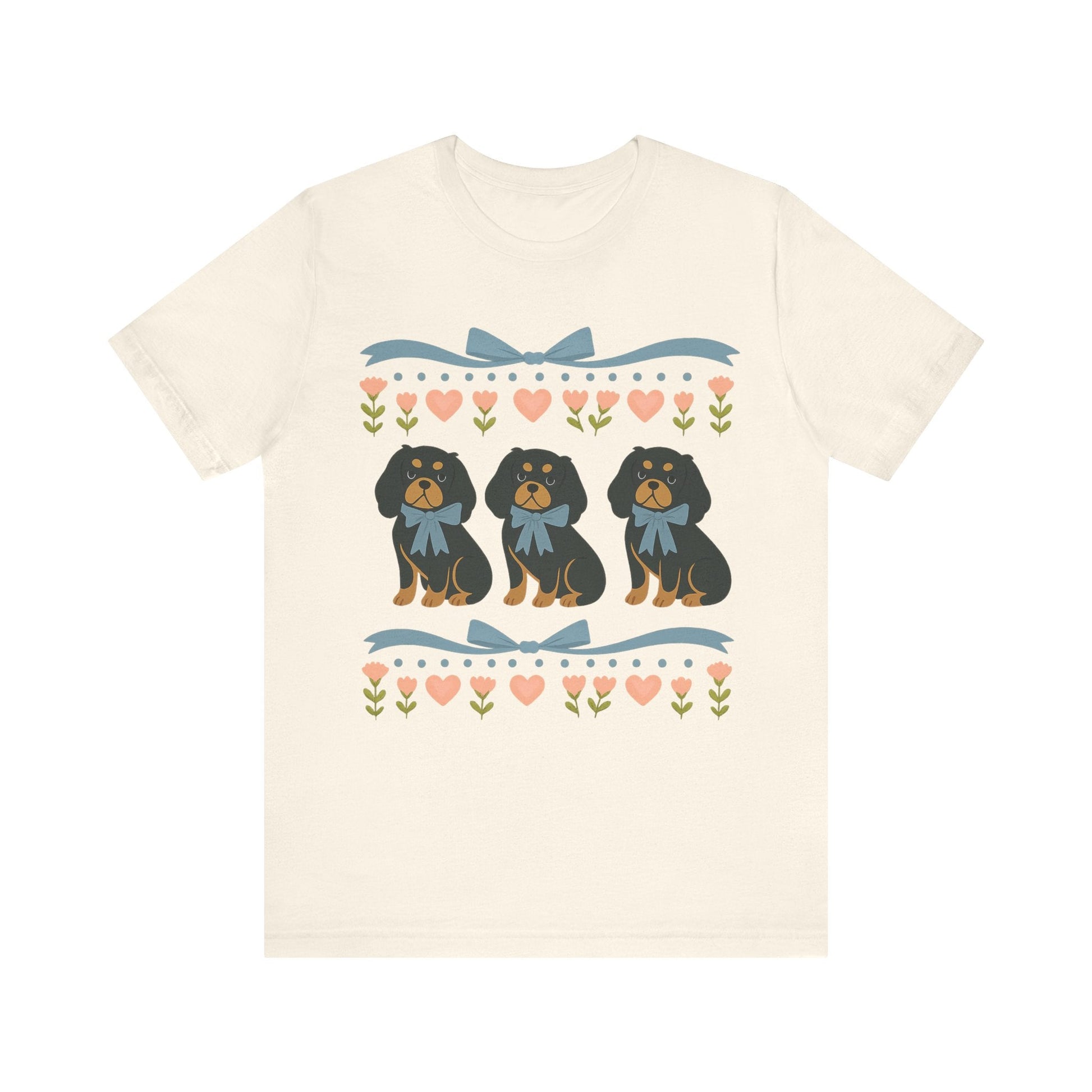 Printify T-Shirt Black and Tan Cavalier Grandma TShirt