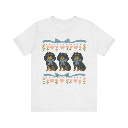 Printify T-Shirt Black and Tan Cavalier Grandma TShirt
