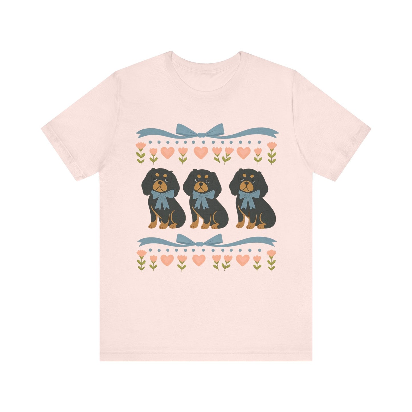 Printify T-Shirt Black and Tan Cavalier Grandma TShirt