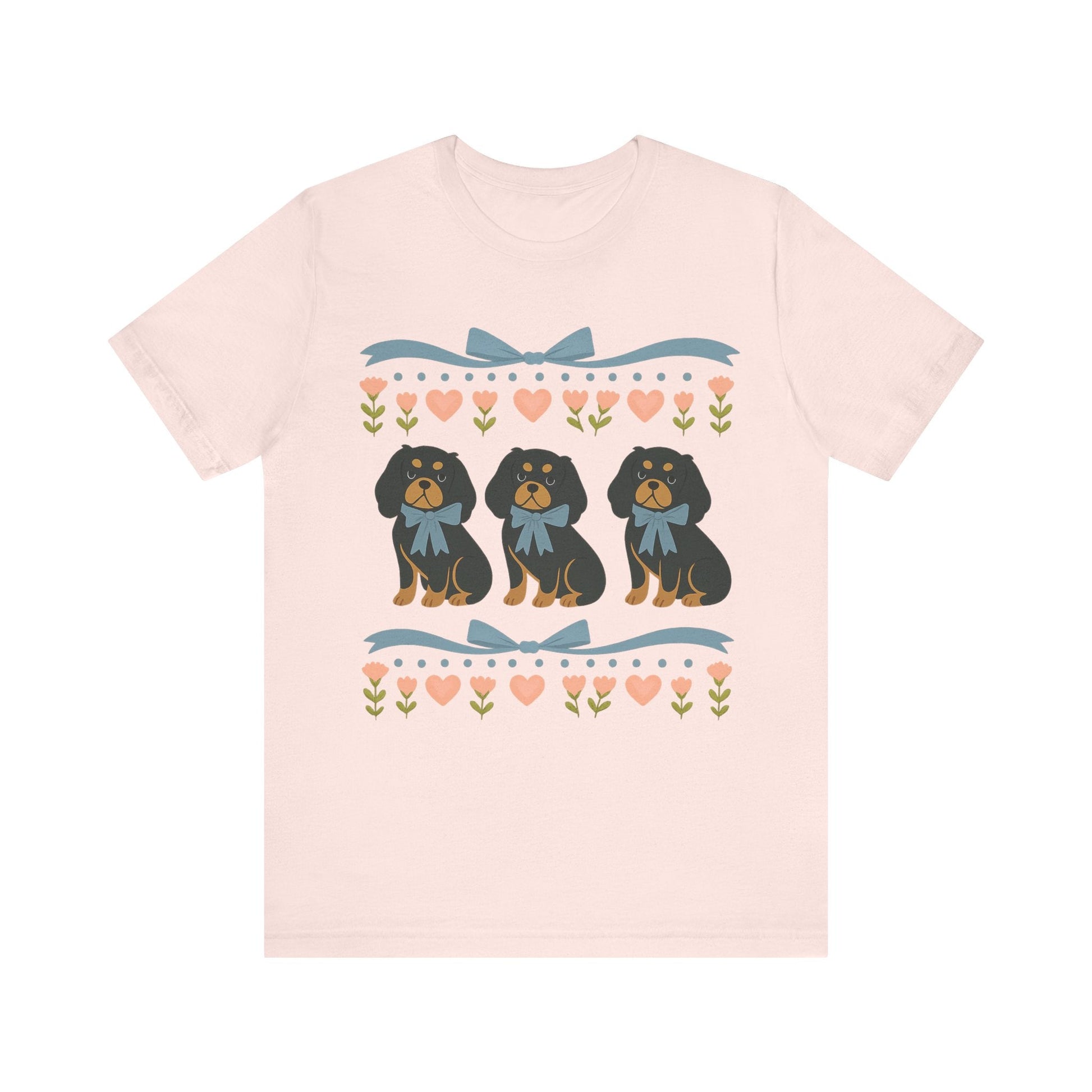 Printify T-Shirt Black and Tan Cavalier Grandma TShirt