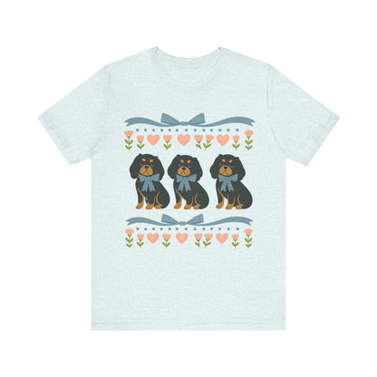 Printify T-Shirt Black and Tan Cavalier Grandma TShirt