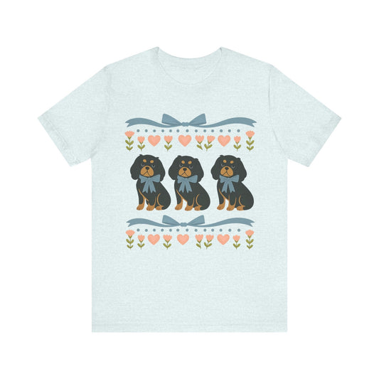 Printify T-Shirt Black and Tan Cavalier Grandma TShirt