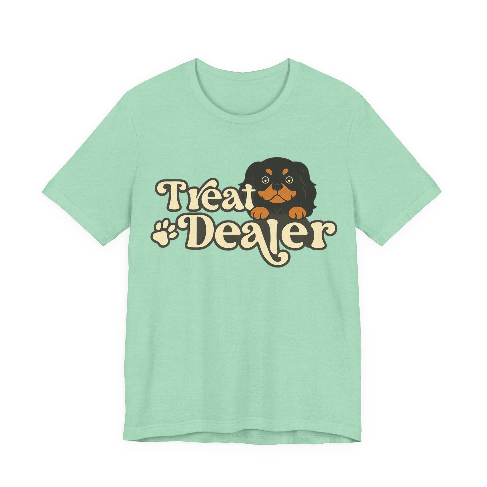 Printify T-Shirt Black and Tan Cavalier King Charles Treat Dealer TShirt