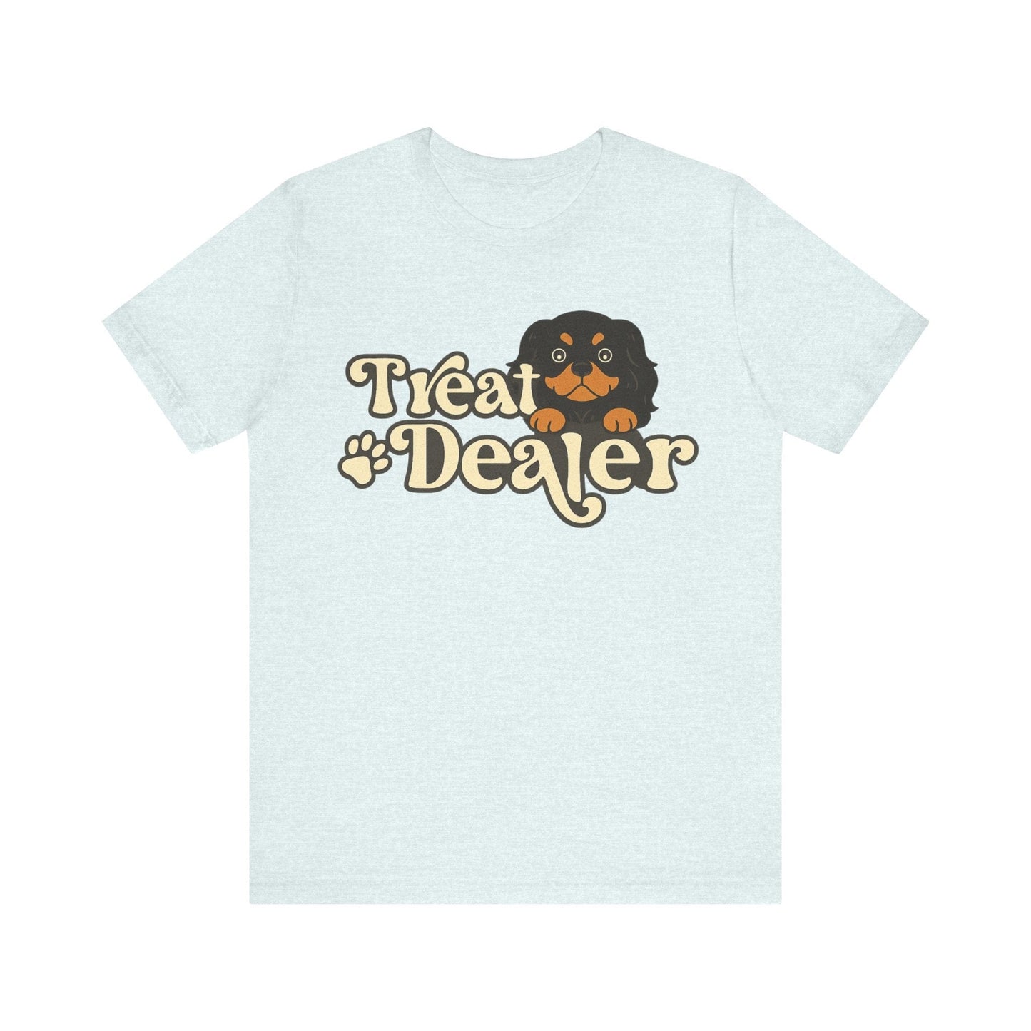 Printify T-Shirt Black and Tan Cavalier King Charles Treat Dealer TShirt