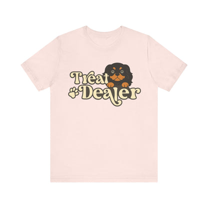 Printify T-Shirt Black and Tan Cavalier King Charles Treat Dealer TShirt