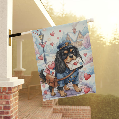 Personalized Cavalier Postman Garden Yard Flag